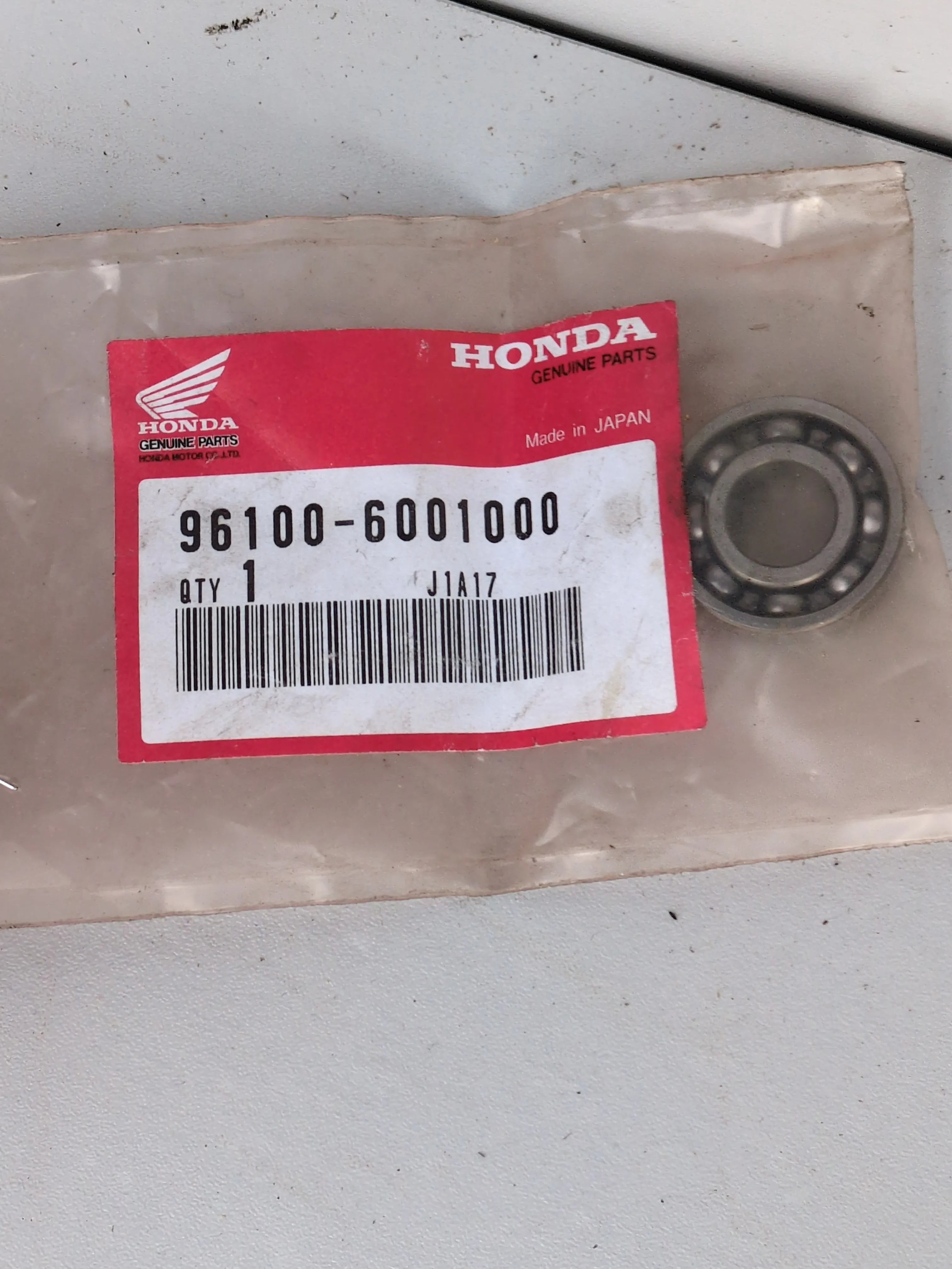 Honda Bearing 96100-60010-00 – Genuine OEM | NOS | Made in Japan
