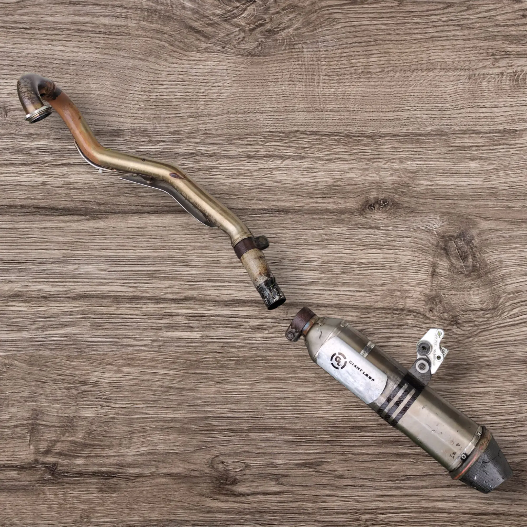 KTM 690 Enduro R Exhaust System – Aftermarket Slip-On (2012)