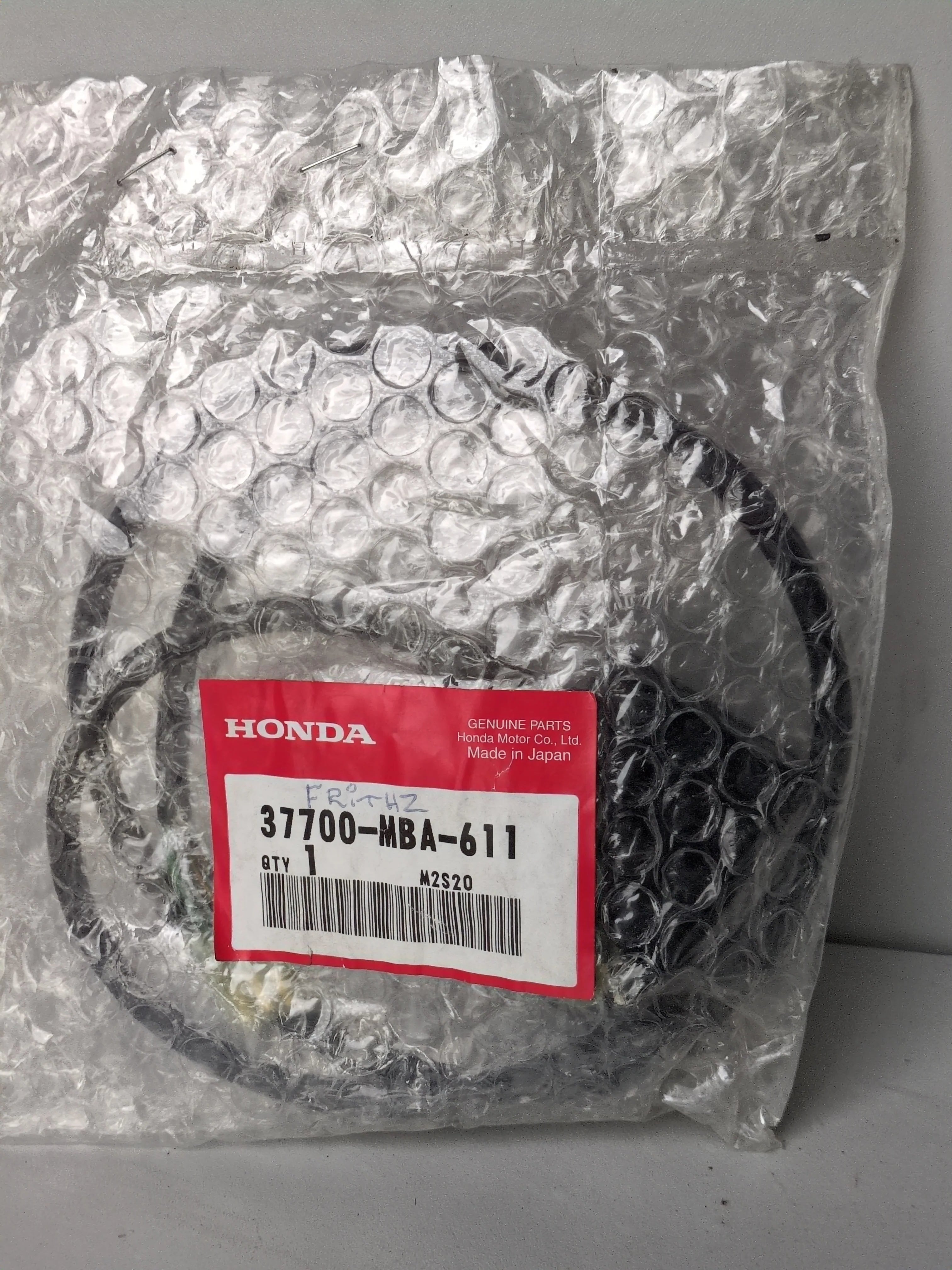 Genuine Honda 37700-MBA-611 Speedometer Cable OEM NOS Front Wheel Cable Made in Japan