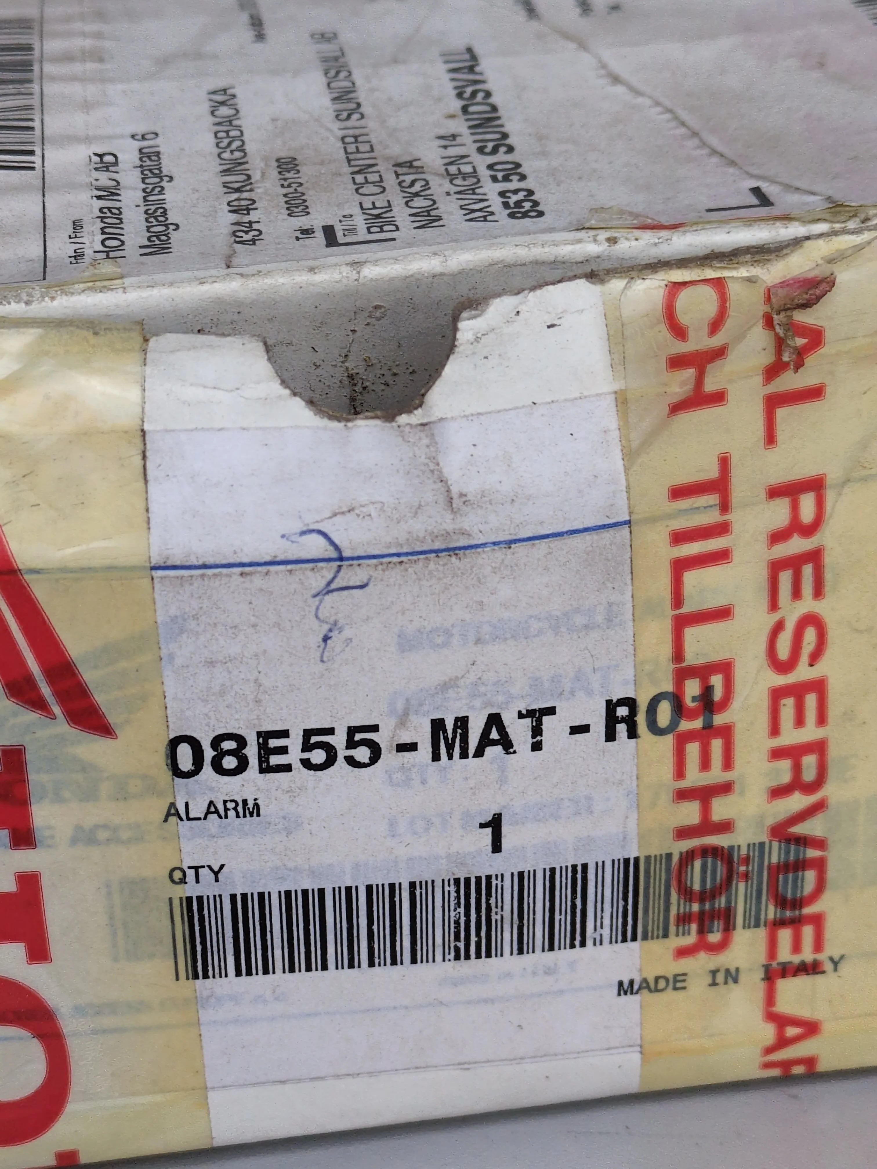 Honda Genuine Alarm Kit 08E55-MAT-R00 OEM NOS Motorcycle Security System with Remote Controls from ExoticParts