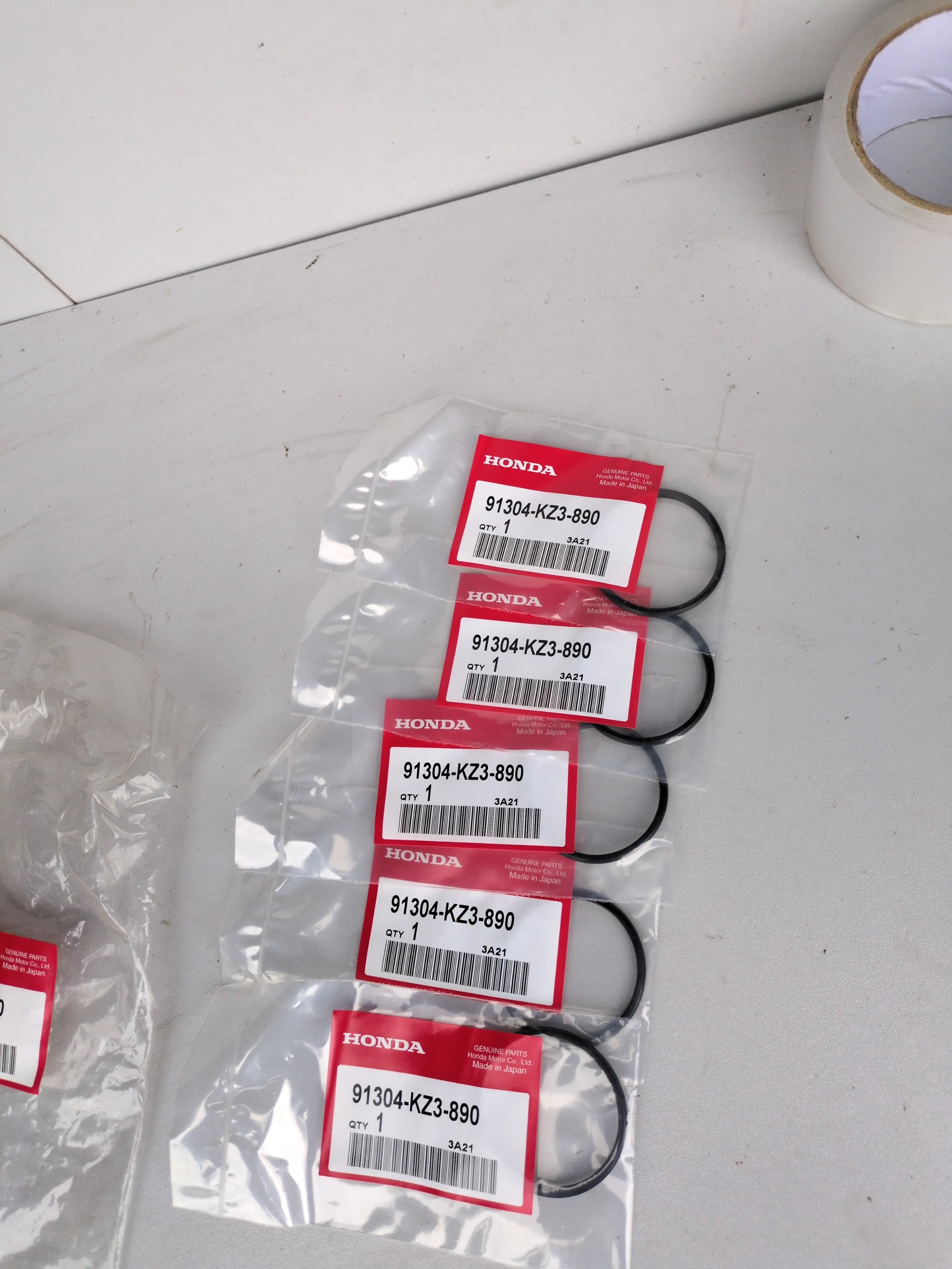 Genuine Honda O-Ring 91304-KZ3-890 OEM NOS Cylinder Head Cover Seal for CR and TRX Models from ExoticParts